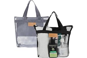 RANYAKE Oxford Shower Bag (Pack of 2) Portable Shower Bag, Portable Shower Bag, Mesh Beach Bag, Travel Organiser, Suitable for Dorm, Gym, Beach, Travel or Camping