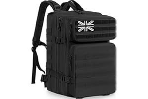 FREEAMG Military Tactical Backpack for Men & Women, Large Capacity Army Assault Molle Rucksack (35L/42L/45L), Hunting Rucksack, 3 Day Bug Out Bag, Assault Pack for Outdoor Sports/Camping/Hiking