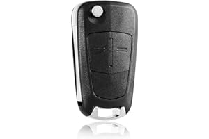 FINTERRY Télécommande de Voiture Coque de clé Remplacement pour Opel Corsa Astra Vectra Zafira Antara Tigra B - Coque de clé Fob Pliante Lame 2 Boutons