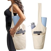 Sac Tapis Yoga KASESSS 2 Pièces - Oxford 210D, Bandoulière, 23x130cm