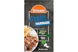 ‎OSTMANN Ostmann Gewürze – Gyros Marinade, flüssige Grillmarinade für Rind- & Schweinefleisch, Gewürzmischung für 500 g Fleisch, ideal zum Grillen & Verfeinern von Speisen, 60 ml, 1 Stück (1er Pack)