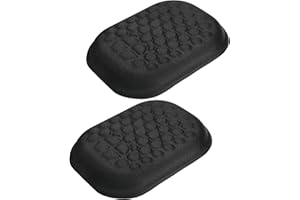 Gimars 2pcs Cusicni Poggiapolsi Gomito Bracciolo in Memory Foam,Wrist Rest Pad Ergonomico Sollievo dal Dolore, Poggiapolsi Antiscivolo Comodo per Ufficio Scrivania Gaming Computer,Laptop,Mac,Nero