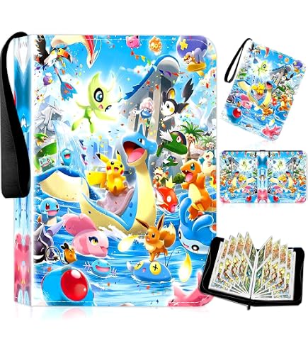 Album De Collection Pour Cartes - 50 Pages, 400 à 900 Cartes, Cuir PU Imperméable, Fermeture Zip - 7