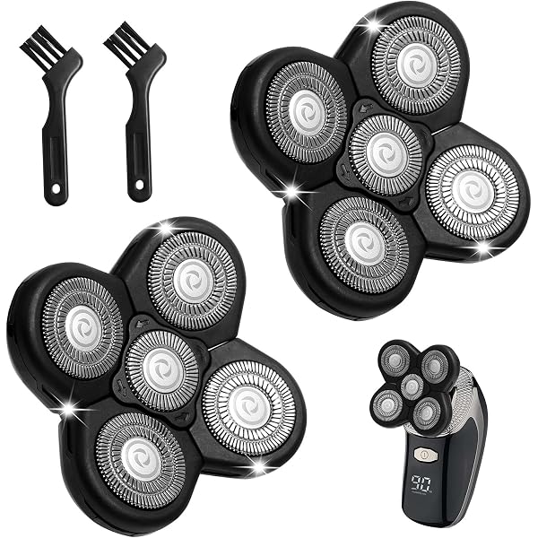 5 Head Shaver Replacement, Shaver Replacement Heads, Easy Install Electric Razor Replacement, Beard Cutter Replacement Blade
