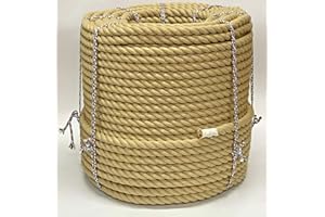 ROPESERVICES UK 24mm Synthetic Polyhemp Decking Rope x 15 Metres. Cheap Rope For Decking Garden & Boating
