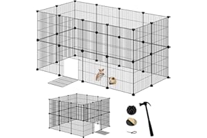 EUGAD wybieg dla królików z siatki metalowej, wybieg dla świnek morskich 0008WL