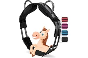 ‎ESPOSITA Esposita Reitgurt mit 2 Griffen aus Leder zum Festhalten für Kinder und Reitanfänger - auch geeignet als Longiergurt, Voltigiergurt oder als Holzpferd Zubehör