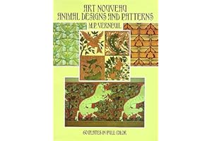 Art Nouveau Animal Designs and Patterns: 60 Plates in Full Color (Dover Pictorial Archive)