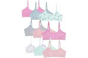 Channo Reggiseno Basic in Cotone per Ragazza, Senza Ferretto e con Imbottiture Rimovibili