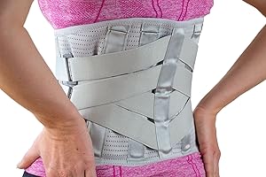 VITALWORXX Rückenbandage, professionelle Hilfe bei Rückenschmerzen, Rückengurt mit Stützstreben zur Vermeidung/Linderung von Schmerzen, Ischias