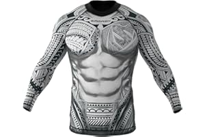 SMMASH Rashguard Homme Haut De Sport T Shirt Manche Lounge Tee Shirt De Compression MMA UFC Running Sport Boxe MMA RDX Kickboxing Krav Maga Respirant Résistant