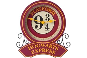 Silver Buffalo Harry Potter Hogwarts Express Plataforma 9 3/4 Reloj de Escritorio