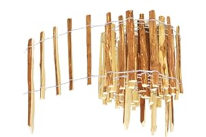 BOGATECO Piquet Clôture en Noisetier Bois | 500 cm de Long et 60 cm de Hauteur | Distance Entre Lattes 7-8 CM | Idéal comme Une Clôture de Jardin | Peut être Utilisé comme de Support pour Les Vignes