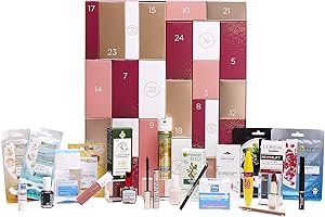 L'Oréal - Calendrier de l'Avent 2020 - Découverte Multi-Marques - 24 Best-Sellers Full Size Soin de la Peau et Maquillage pour Noël