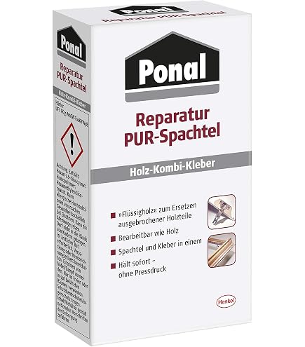 Produktbild von Super Nova Holzkitt – Reparaturspachtel In Naturfarbe, 2x 400g, Für Innen & Außen