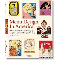 アート・デザイン・音楽 MENU DESIGN IN AMERICA TASCHEN Menu Design in America. Libros TASCHEN