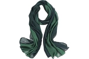 SAWEKIN Scarf for Women Cotton Silk Scarves Elegant Gradient Color Lightweight Fashion for Spring Winter Scarves Shawl Wraps