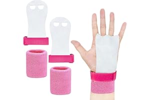 CZ Store ✮Marque Française✮ Paire de manique Gym Enfant/Adulte ✮Garantie A Vie✮ Gants Gym en Cuir en Cuir|4 Tailles 2 Couleurs|Protection Paumes pour Exercice Traction/Barre/Gymnastique/Poids