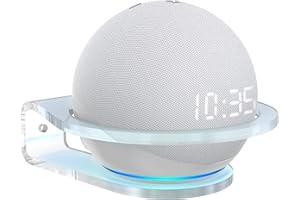 SPORTLINK Support Mural pour Dot (4e &5e génération,2022) ＆ Dot 3ème Gen, Acrylique Clair Robuste Wall Mount Holder,Économisez de l'espace et Protégez Dot, Conçu pour Cuisine, Chambre, Salle de Bain