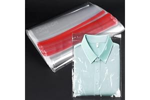 GUOSIYAO Bolsas Celofán Transparente 100Pcs Bolsas De Celofán 30x40+4cm Bolsas De Plastico Transparente Adhesivas Bolsa Autoadhesiva OPP Para Caramelo Bombones Fiestas Bodas Regalo