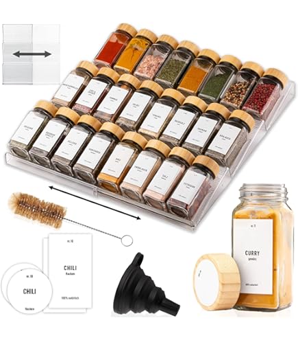8 stuks kruidenpotjes, 100 ml kruidenstrooier kunststof kruidenpotje