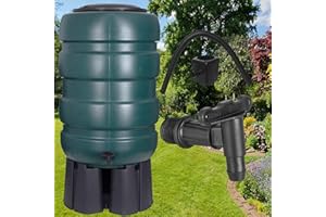 STORM TRADING GROUP Extra Large Water Butt 250L Traditional Barrel Design Rain Water Collector With Stand & Tap