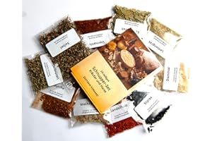 Esoterik-Versand Räucherwerk, Schnupper-Set Kräuter und Harze, 10tlg., incl. 32seitige Broschüre