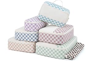 Narwey 7 zestawów kompresyjnych kostek do pakowania akcesoriów podróżnych, organizery do pakowania, kostki kompresyjne do walizek podręcznych (połączenie kontrolera)