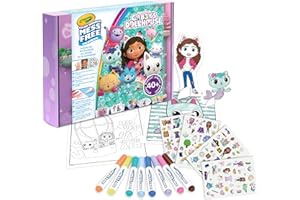 CRAYOLA Color Wonder Activity Kit Gabby's Dollhouse | Zabawa w kolorowanie bez bałaganu | Zawiera 40 sztuk | Od 3 lat