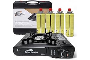 Starlet24 - Hornillo de Gas Compacto para Camping