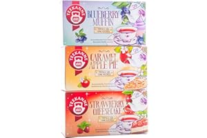 ‎TEEKANNE Teekanne Sweeteas 3er Set, Strawberry Cheesecake, Blueberry Muffin, Caramel Apple Pie, 121 g