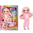 Rainbow High Junior High PJ Party - Bella (Pink) - 22 cm Posable Doll with Soft Onesie, Slippers and Play Accessories - Kids Toy - Great for Ages 4-12 Years
