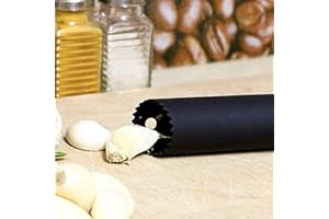 Anicy Silikonowa obieraczka do czosnku, 3 kolory, rolka do obierania czosnku, narzędzie kuchenne do wyciskania czosnku – obiera ząbki czosnku w ciągu kilku sekund