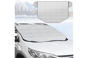 Ninonly Windscreen Covers Frost Ultra Thick Car Windscreen Cover for Winter with Clip on Anti Theft Design Car Windshield Cover with Magnetic Edges Snow Protector for Cars 145×100cm