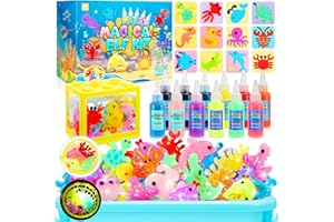 iKidiki Aqua Fairy Water Gel Kit, Magic Toys for 5 6 7 Year Old Girl Boy Arts and Crafts for Kids Age 4 5 6 7 8 Creative Birthday Xmas Gifts for 4-8 Year Old Girls Boys Elf Squishy Maker Water Jelly