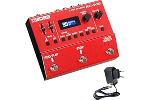 BOSS GUITAR EQUIPMENT Boss RC-500 2-Spur Loop Station Looper Effekt Pedal + keepdrum 9V Netzteil