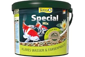 Tetra Pond Special Mix – Fischfutter Mischung für alle Teichfische bestehend aus DREI verschiedenen Sticks, für gesundes Wachstum und EIN gestärktes Immunsystem, 5 L Eimer