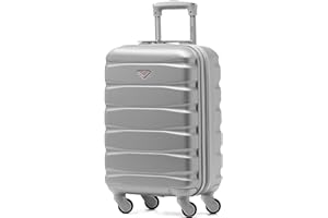 Flight Knight ABS 3 Tailles Valise Legere Compatible avec Air France, Hop! easyJet, RyanAir Et Bien d'autres! Bagage a Main 55x35x20 cm Et Bagage en Soute Grande avec 4 Roues.