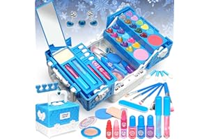 EVACOK Kids Makeup Sets for Girls - Childrens make up Set for Toddlers, Princess Beauty Make up for Girls, Safe & Non-Toxic Makeup Gift for 4-12 Year Old Girl Chrismas Birthday Gifts