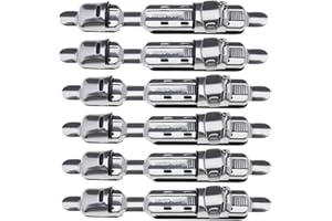 ‎YINETTECH YINETTECH 6Pcs Angelrute Rollenhalter Angelrolle Sitz Stangenclip Langlebig Angelrollenhalter Deck Angelzubehör Edelstahl
