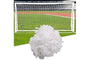Fotbollsnät, fotbollsnät 3 x 2 m, robust målnät, fotbollsmål nät, vitt mångsidigt ersättningsnät för fotbollsmål för sportpla