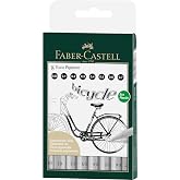 Faber-Castell Ecco Pigment Set 8&rsquo;li, 0.05 &ndash; 0.1 &ndash; 0.2 &ndash; 0.3 &ndash; 0.4 &ndash; 0.5 &ndash; 0.6 &ndash; 0.7 mm Tip, Ergonomic Grip, Waterproof Pi