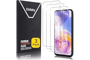 Didisky Lot de 3 Protecteur Verre Trempé pour Samsung Galaxy A23 4G/A23 5G, Film Protection écran, dureté 9H, Pas de Bulles, Haute définition