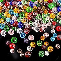 1000 Perline Cristallo Sfaccettato 4mm - 10 Colori Per Braccialetti Fai Da Te E Gioielli - Foto 5