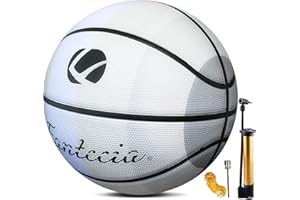 Fantecia Ballon de Basket Taille 7 pour Intérieur et Extérieur, Ballon Basket avec Pompe pour Adultes et Jeunes