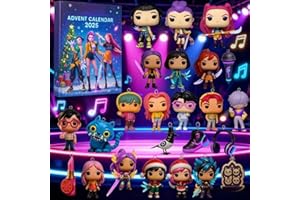 GÉNÉRIQUE Calendrier de l'Avent K Pop De-mon H-Hunters Merch,KKPop H-Hunters Noël 2025 Avec Compte à Rebours de 24 Jours,K-POP Huntrix Figurines Collectibles For Fans Garçons Filles 24PC