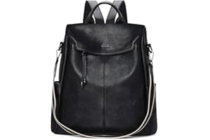 VX VONXURY Anti-Theft Backpack for Women Fashion PU Leather Backpack Purse With Detachable Shoulder Strap Vintage Handbag