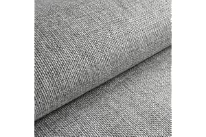 HEKO PANELS Tissus au Metre Ameublement Tissus au Metre pour Couture - 100% Polyester Facile à Nettoyer - Tissus Ameublement pour Fauteuil Sofa et Chaise - Gris Clair