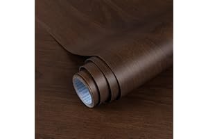 Hode Klebefolie Möbel Holzoptik Braun 40X300cm, Selbstklebende Folie Holz für Möbel Vintage, Möbelfolie Holzoptik Selbstklebend Dekorfolie, Holzfolie für Küche Fensterbank Wand