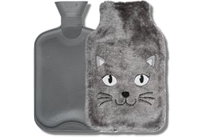 soxo Bouillotte Eau Chaude Cadeau Pour Bebe Peluche Bouillote Anti Colique Enfant Bouillotes Chat 2